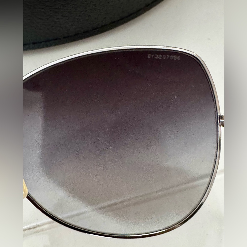 Burberry Silver Aviator Sunglasses - Picture 4 of 8